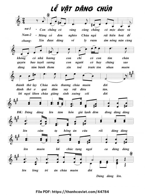 Lễ vật dâng Chúa - Lê Ân Thiên - trang 1