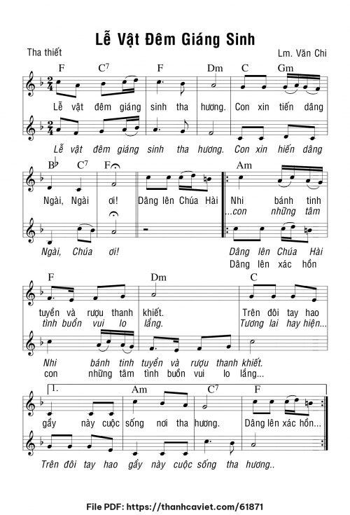 Lễ vật đêm Giáng Sinh - Lm. Văn Chi - trang 1
