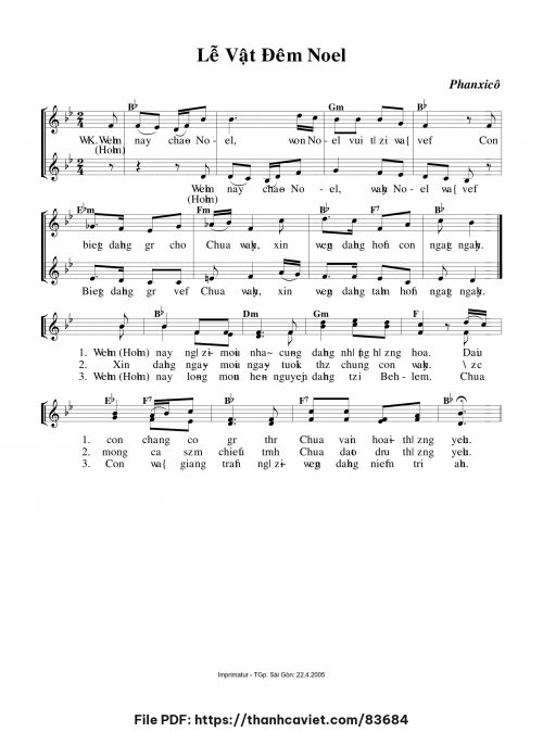 Lễ vật đêm Noel - Phanxicô - trang 1