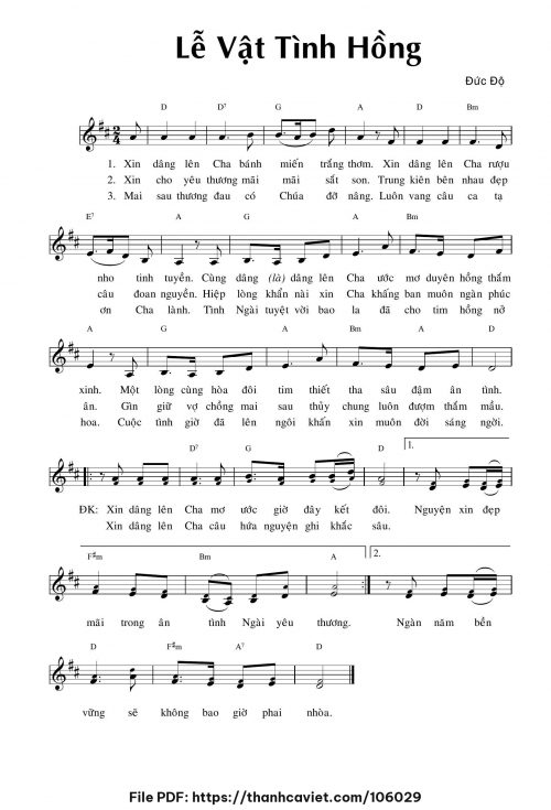 Lễ vật tình hồng - Đức Độ - trang 1