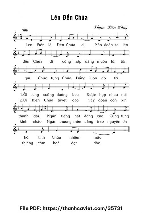 Lên đền Chúa - Lm. Phạm Liên Hùng - trang 1