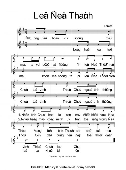 Lên đền thánh - Sr. Têrêsa - trang 1