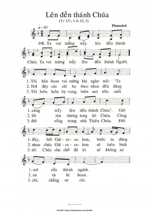Lên Đền Thánh Chúa - Phanxicô - trang 1