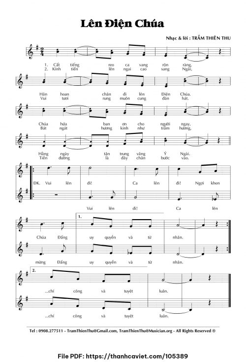 Lên Điện Chúa - Trầm Thiên Thu - trang 1