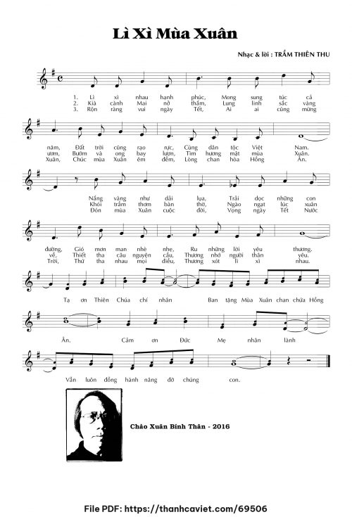 Lì xì mùa xuân - Trầm Thiên Thu - trang 1