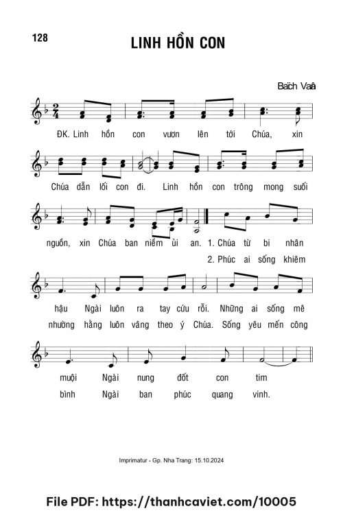 Linh hồn con - Lm. Bạch Vân - trang 1