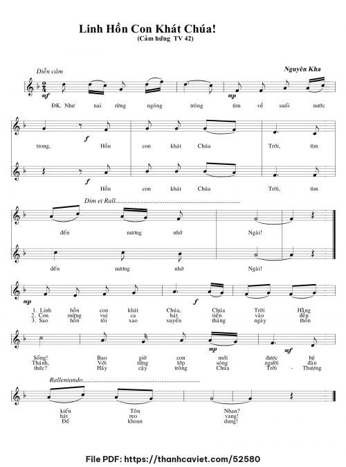 Linh hồn con khát Chúa - Nguyên Kha - trang 1