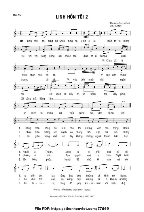 Linh hồn tôi 2 - Lm. Kim Long - trang 1