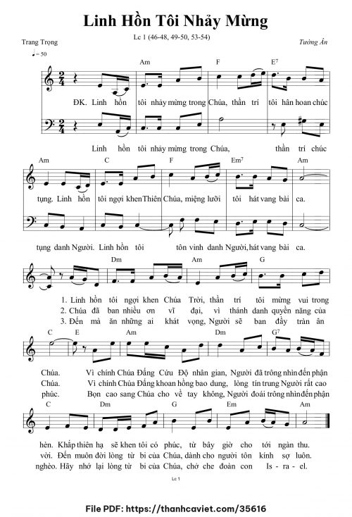 Linh hồn tôi nhảy mừng - Tường Ân - trang 1