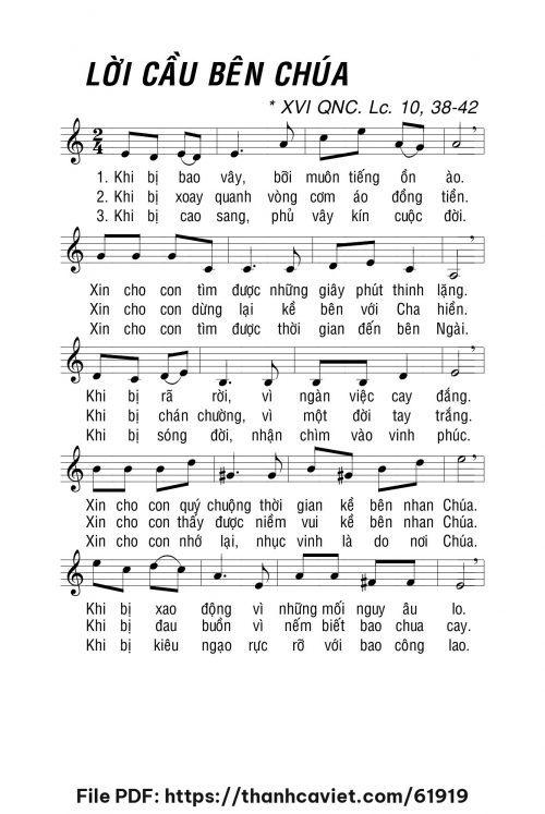 Lời cầu bên Chúa - Lm. La Thập Tự - trang 1