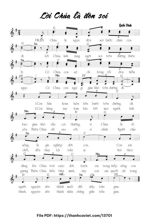 Lời Chúa là đền soi - Quốc Vinh - trang 1