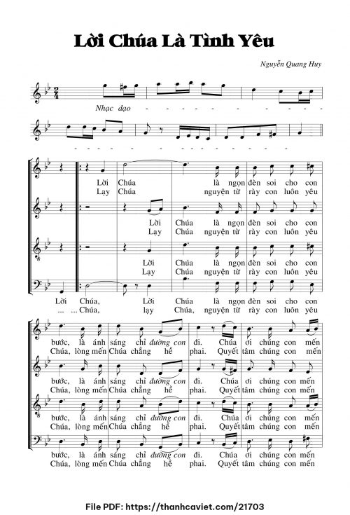 Lời Chúa là tình yêu - Nguyễn Quang Huy - trang 1