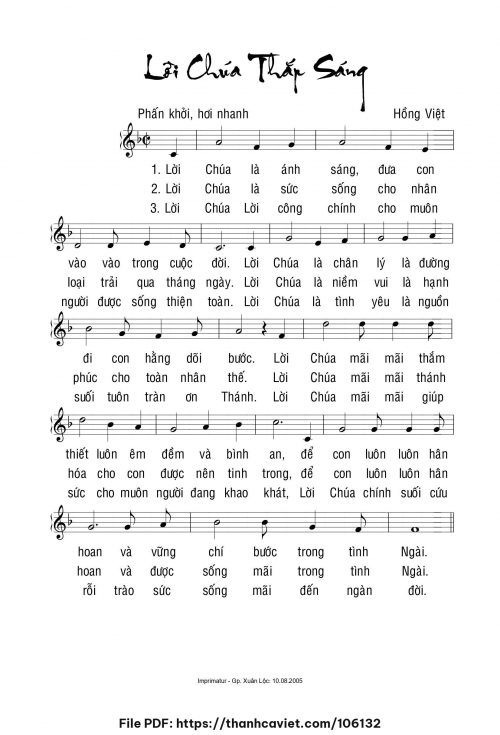 Lời Chúa thắp sáng - Hồng Việt - trang 1