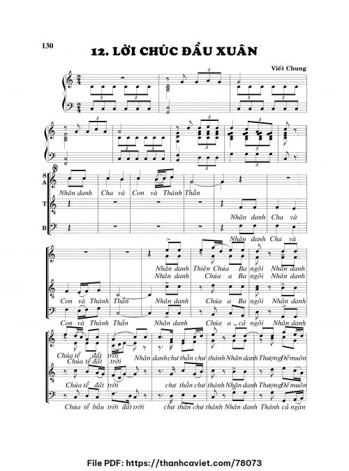 Lời chúc đầu xuân - Viết Chung - trang 1