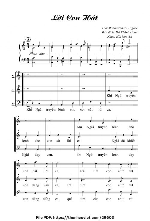 Lời con hát - Hải Nguyễn - trang 1