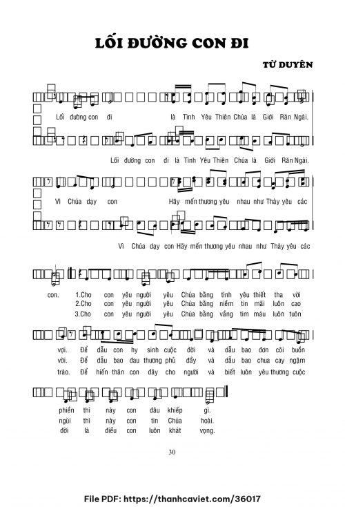 Lối đường con đi - Lm. Từ Duyên - trang 1