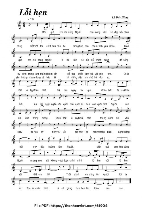 Lỗi hẹn - Lê Đức Hùng - trang 1