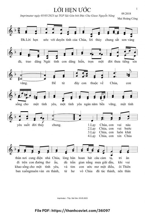Lời hẹn ước - Mai Hoàng Công - trang 1