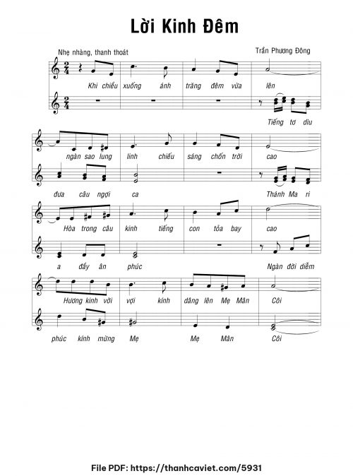 Lời Kinh đêm - Trần Phương Đông - trang 1
