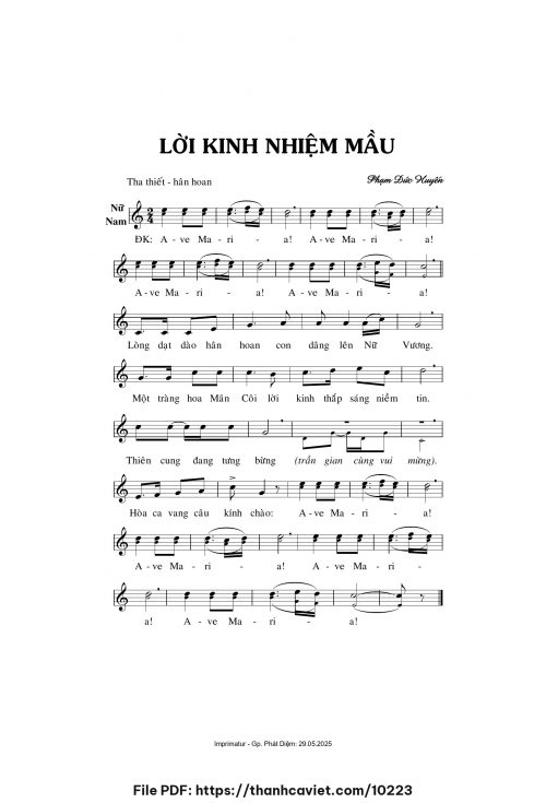 Lời Kinh nhiệm mầu - Phạm Đức Huyến - trang 1