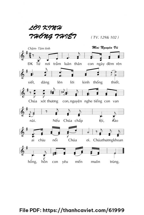 Lời kinh thống thiết - Mai Nguyên Vũ - trang 1