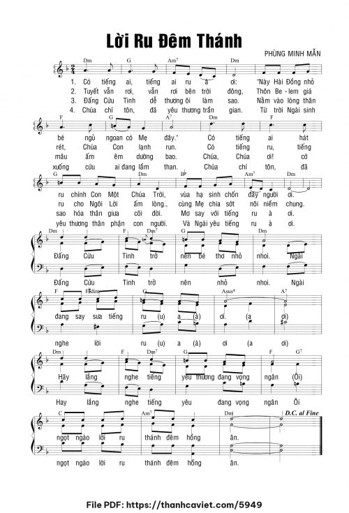 Lời ru Đêm Thánh - Phùng Minh Mẫn - trang 1