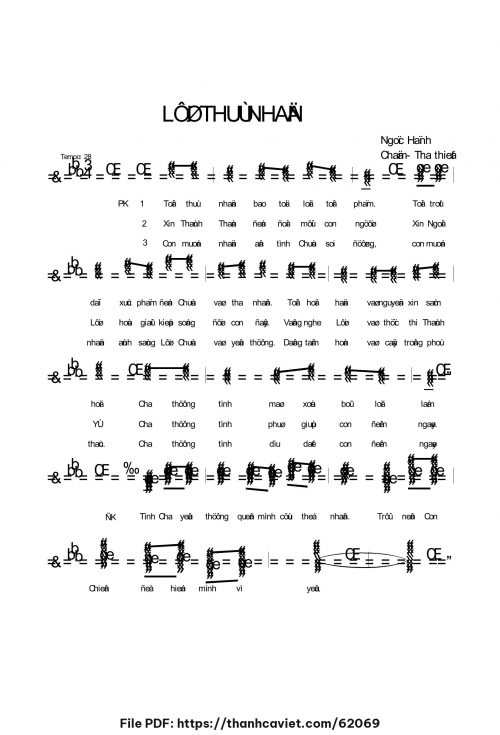 Lời thú nhận - Lm. Ngọc Hạnh - trang 1