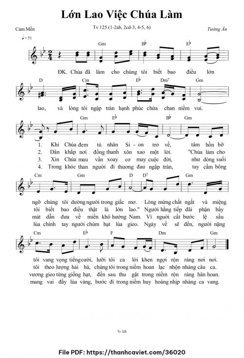 Lớn lao việc Chúa làm - Tường Ân - trang 1