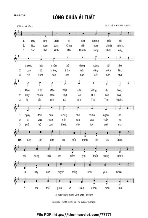 Lòng Chúa ái tuất - Nguyễn Bang Hanh - trang 1