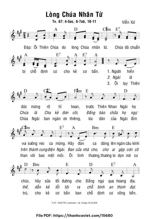 Lòng Chúa nhân từ - Viễn Xứ - trang 1
