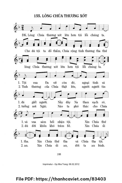 Lòng Chúa thương xót - Lm. Mi Trầm - trang 1