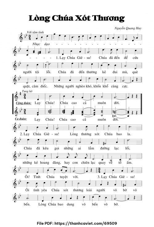 Lòng Chúa xót thương - Nguyễn Quang Huy - trang 1