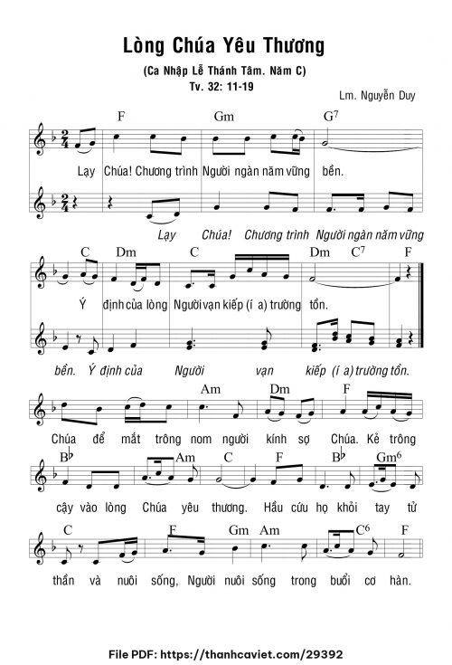 Lòng Chúa yêu thương - Lm. Nguyễn Duy - trang 1