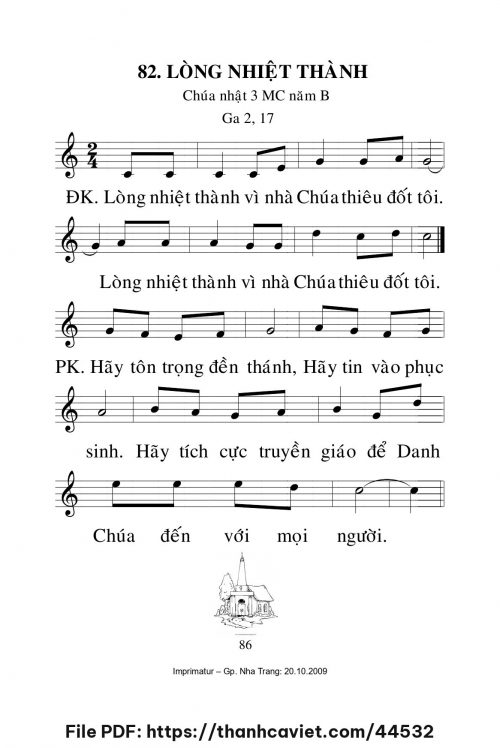 Lòng nhiệt thành [CN3 MCB] – - Lm. Mi Trầm - trang 1