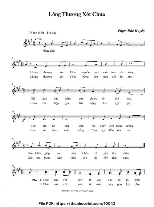 Lòng Thương Xót Chúa - Phạm Đức Huyến - trang 1