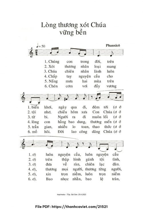 Lòng thương xót Chúa vững bền - Phanxicô - trang 1