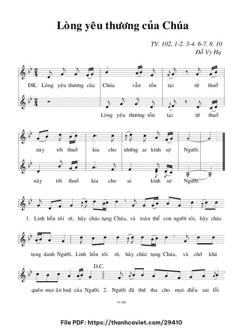 Lòng yêu thương của Chúa - Đỗ Vy Hạ - trang 1
