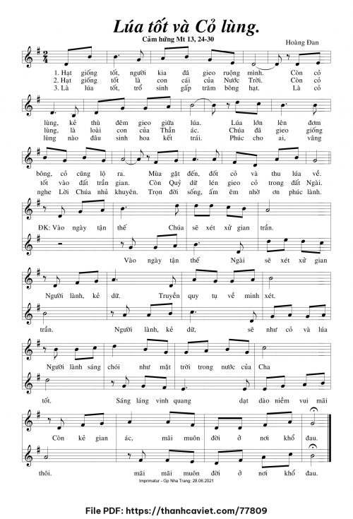 Lúa tốt và cỏ lùng - Hoàng Đan - trang 1