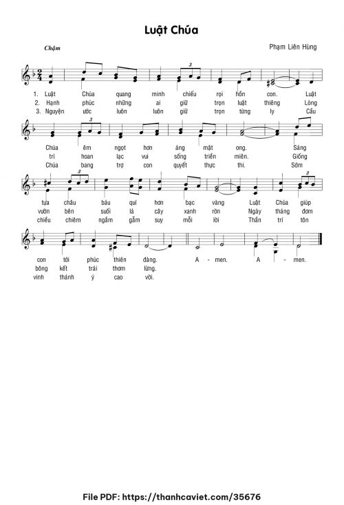 Luật Chúa - Lm. Phạm Liên Hùng - trang 1