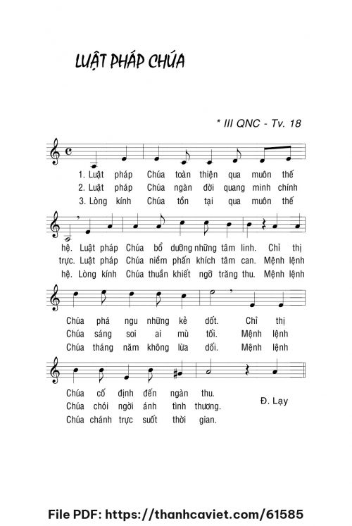Luật pháp Chúa - Lm. La Thập Tự - trang 1