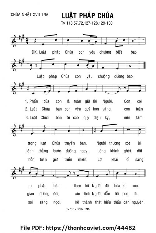 Luật pháp Chúa - Lm. Bạch Vân - trang 1