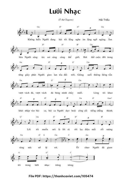 Lưới nhạc - Hải Triều - trang 1