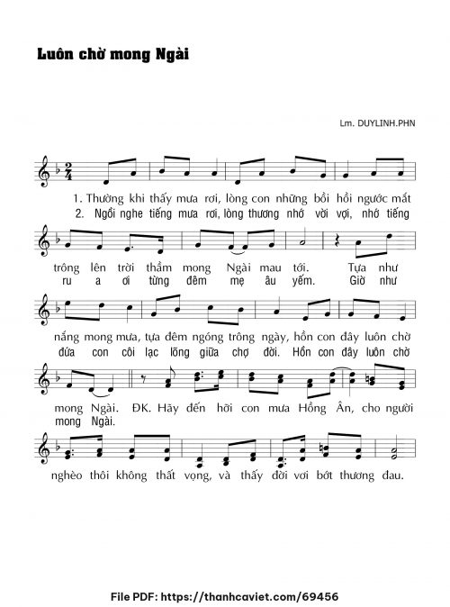 Luôn chờ mong Ngài - Lm. DUYLINH.PHN - trang 1