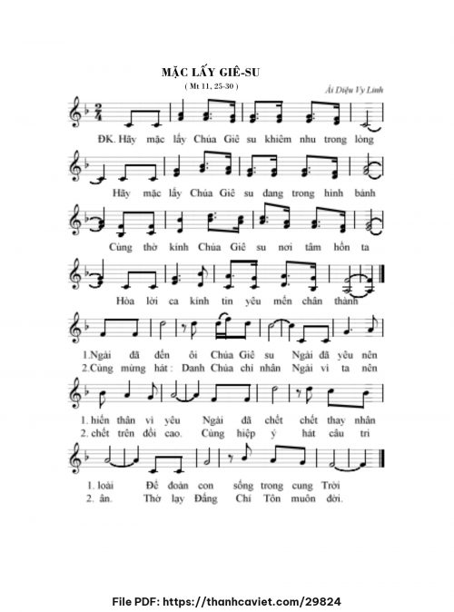 Mặc lấy Giêsu - Sr. Ái Diệu Vy Linh - trang 1