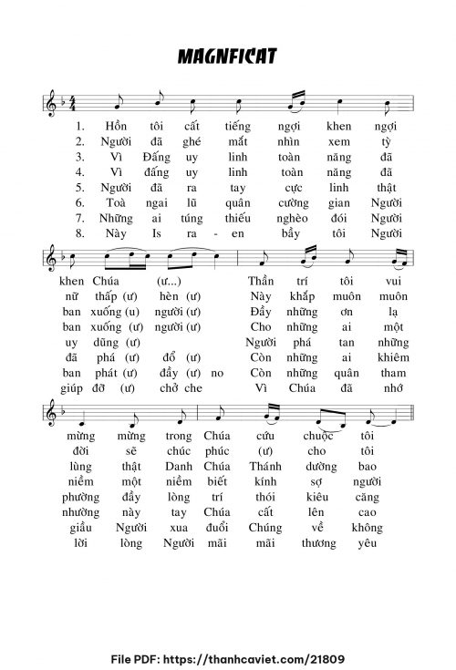 Magnficat - Chưa biết - trang 1