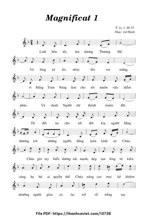 Magnificat 1 - Lữ Hành - trang 1