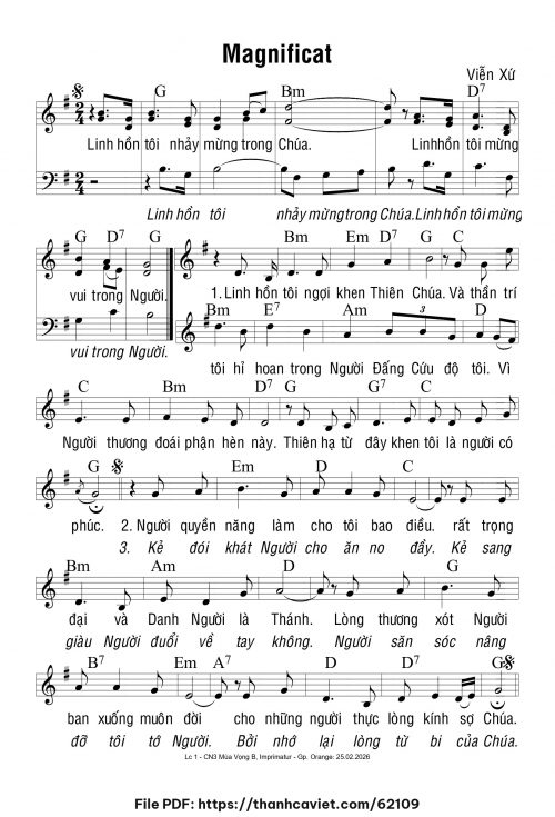Magnificat - Viễn Xứ - trang 1