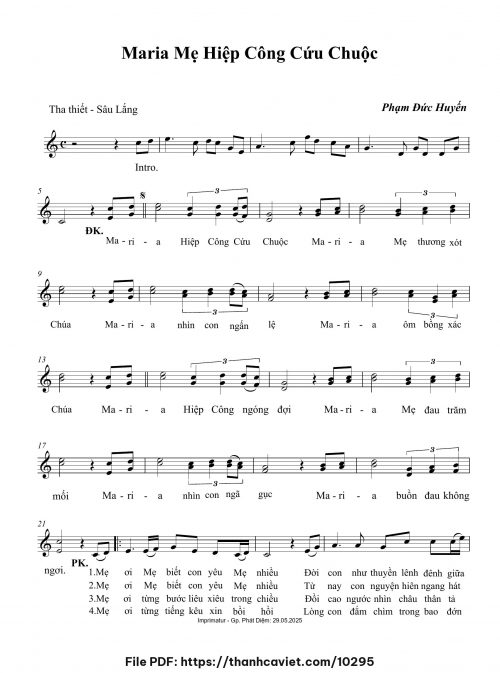 Maria Mẹ hiệp công cứu chuộc - Phạm Đức Huyến - trang 1