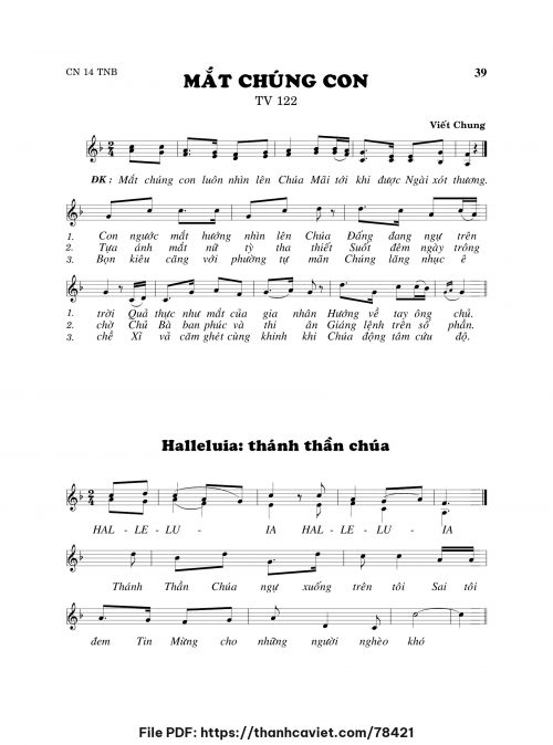 Mắt chúng con - Viết Chung - trang 1