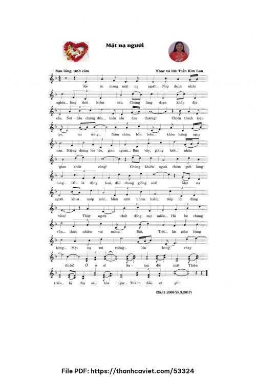 Mặt nạ người - Trần Kim Lan - trang 1